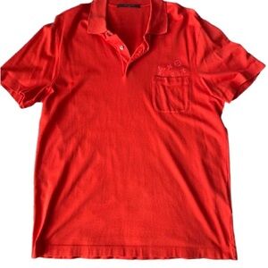 Louis Vuitton Orange Polo Shirt XXL